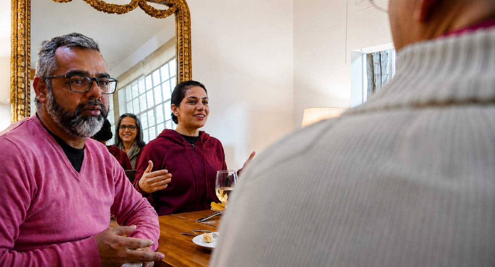 A group around the table